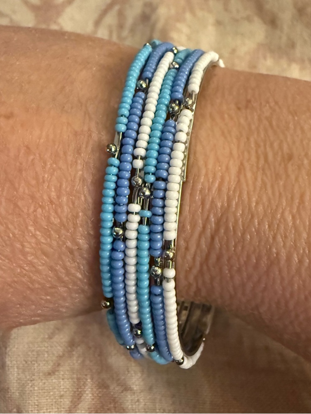 Set of 6 Beaded Bangles